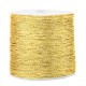 Macramé bead cord metallic 0.5mm Cornsilk gold